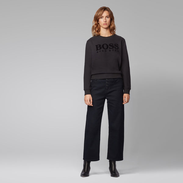 BOSS - Felpa Taloga - 100% cotone - nero