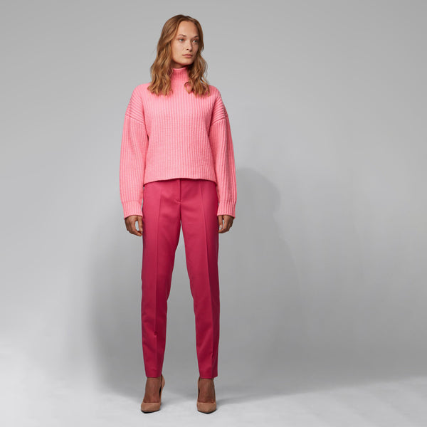 BOSS - Maglia Fizyna - lana vergine - rosa chiaro