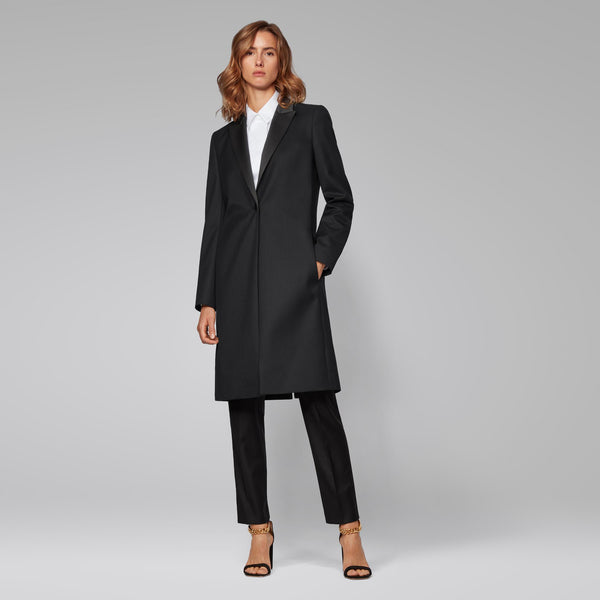 BOSS - Cappotto Cathall - 100% lana vergine - nero