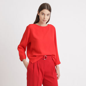 BOSS - blusa Ipiti - rosso