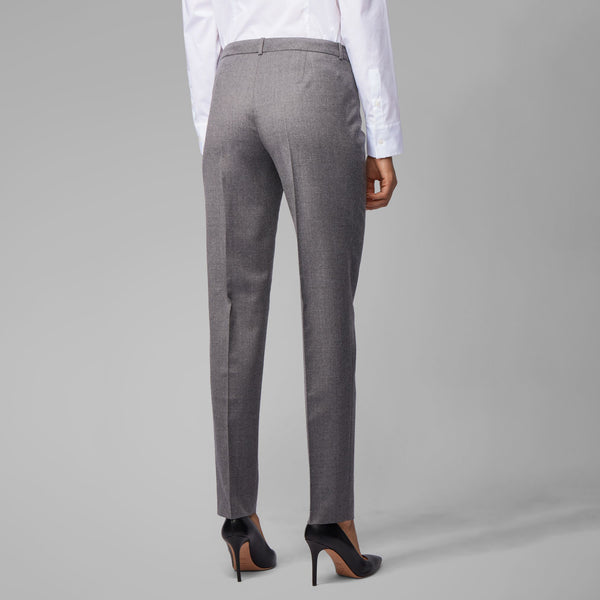 BOSS - Pantaloni da abito Tiluni - lana vergine - grigio