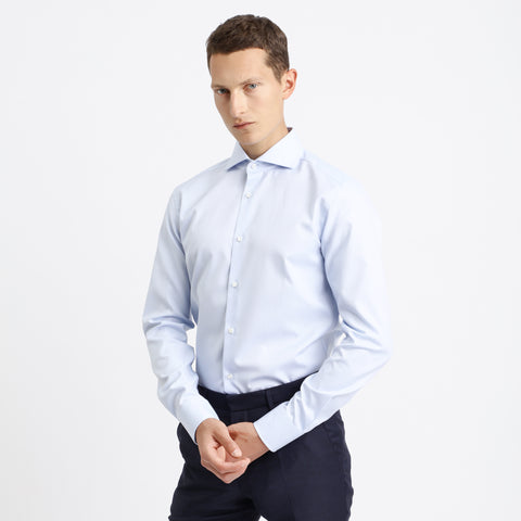BOSS - Camicia Christo - slim fit - 100% cotone - azzurro