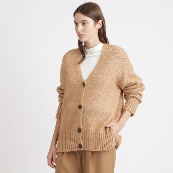BOSS - Cardigan Izzulla - color cammello