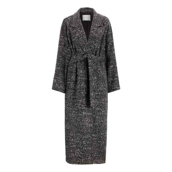 BOSS - Cappotto Capepper - nero e bianco