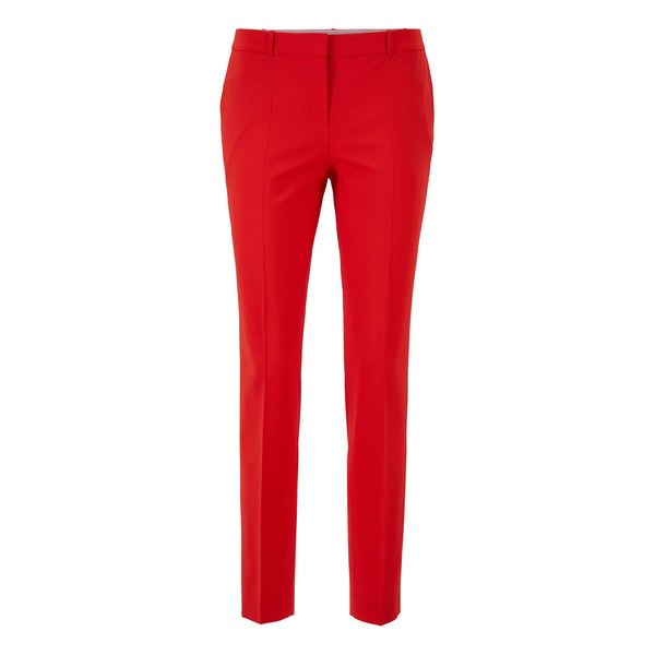 BOSS - Pantaloni da abito Tiluna - lana vergine - rosso