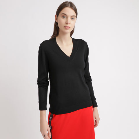 BOSS - Maglia Fabrona - 100% lana vergine - nero