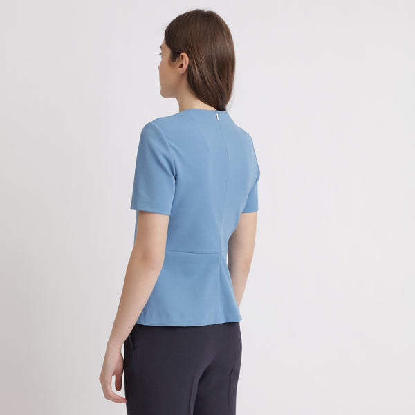BOSS - blusa Iaissa - blu