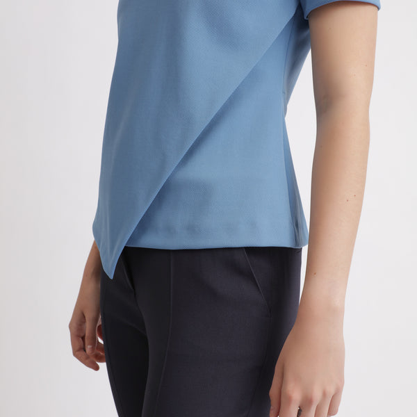 BOSS - blusa Iaissa - blu
