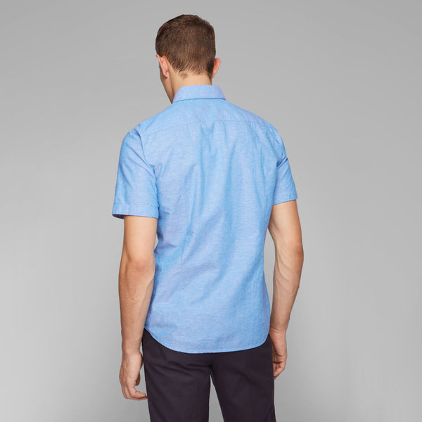 BOSS - Camicia Roddy - slim fit - blu