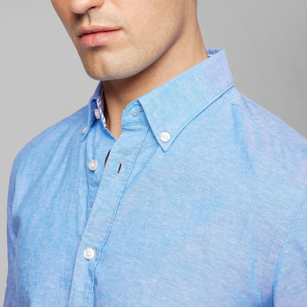 BOSS - Camicia Roddy - slim fit - blu