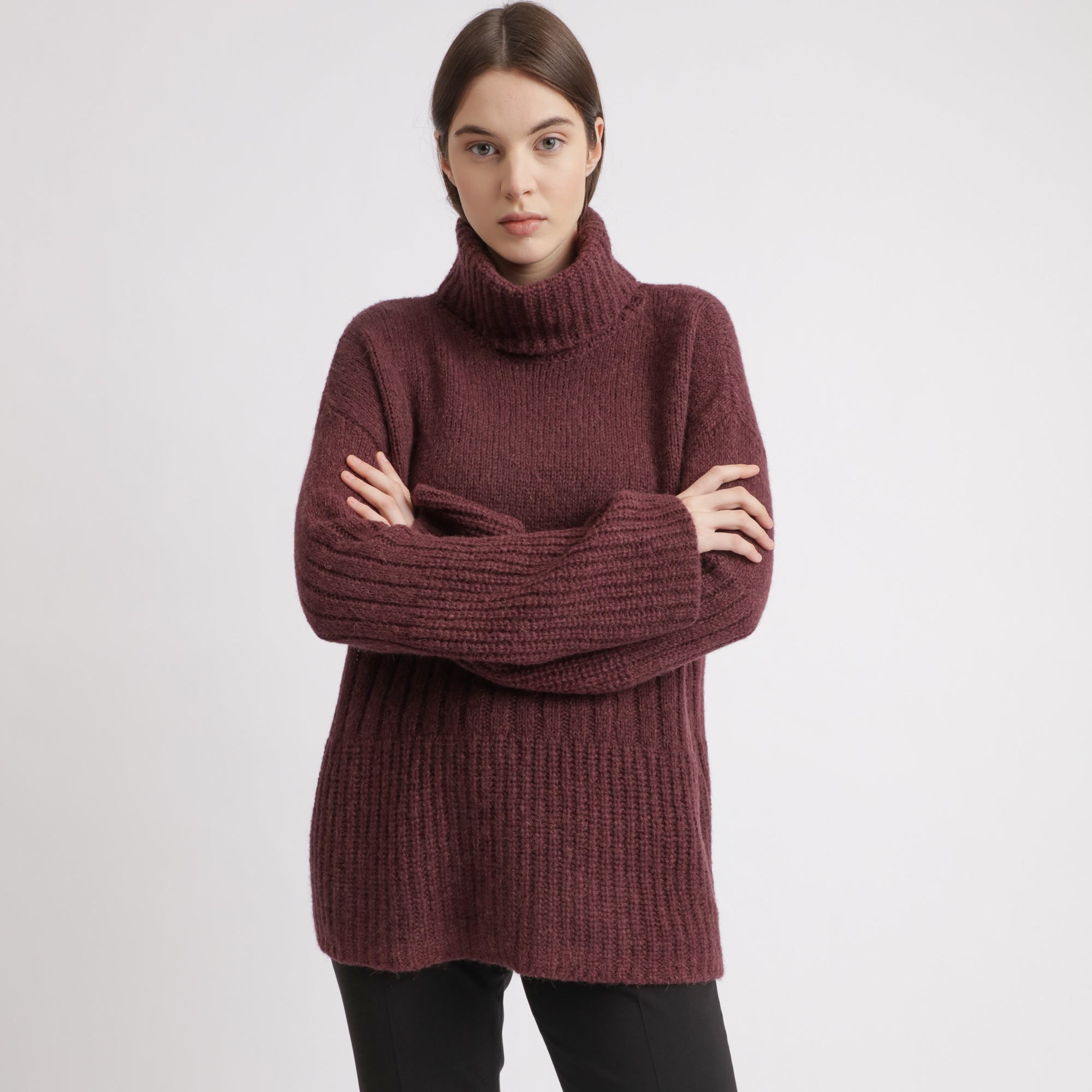BOSS - Maglia Wuttema - rosso scuro