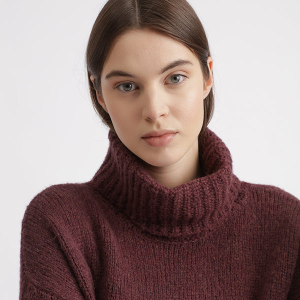 BOSS - Maglia Wuttema - rosso scuro