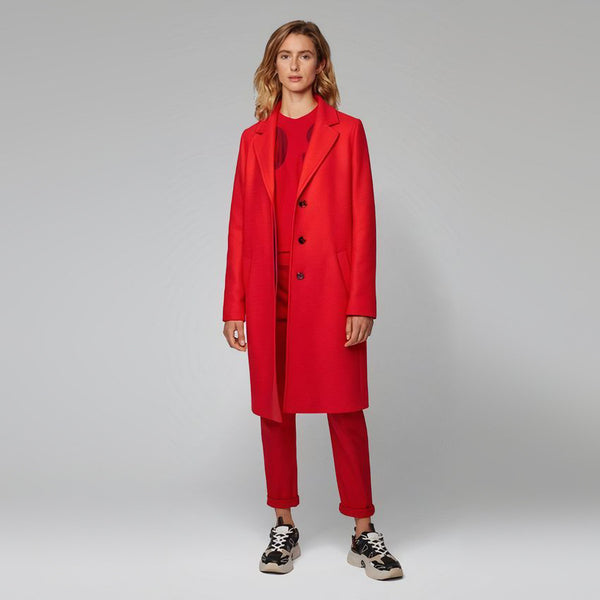 BOSS - Maglia Walci - rosso scuro