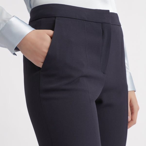 BOSS - Pantaloni da abito Tacnes - blu scuro