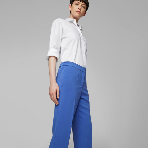 BOSS - Pantaloni da abito Takali - blu
