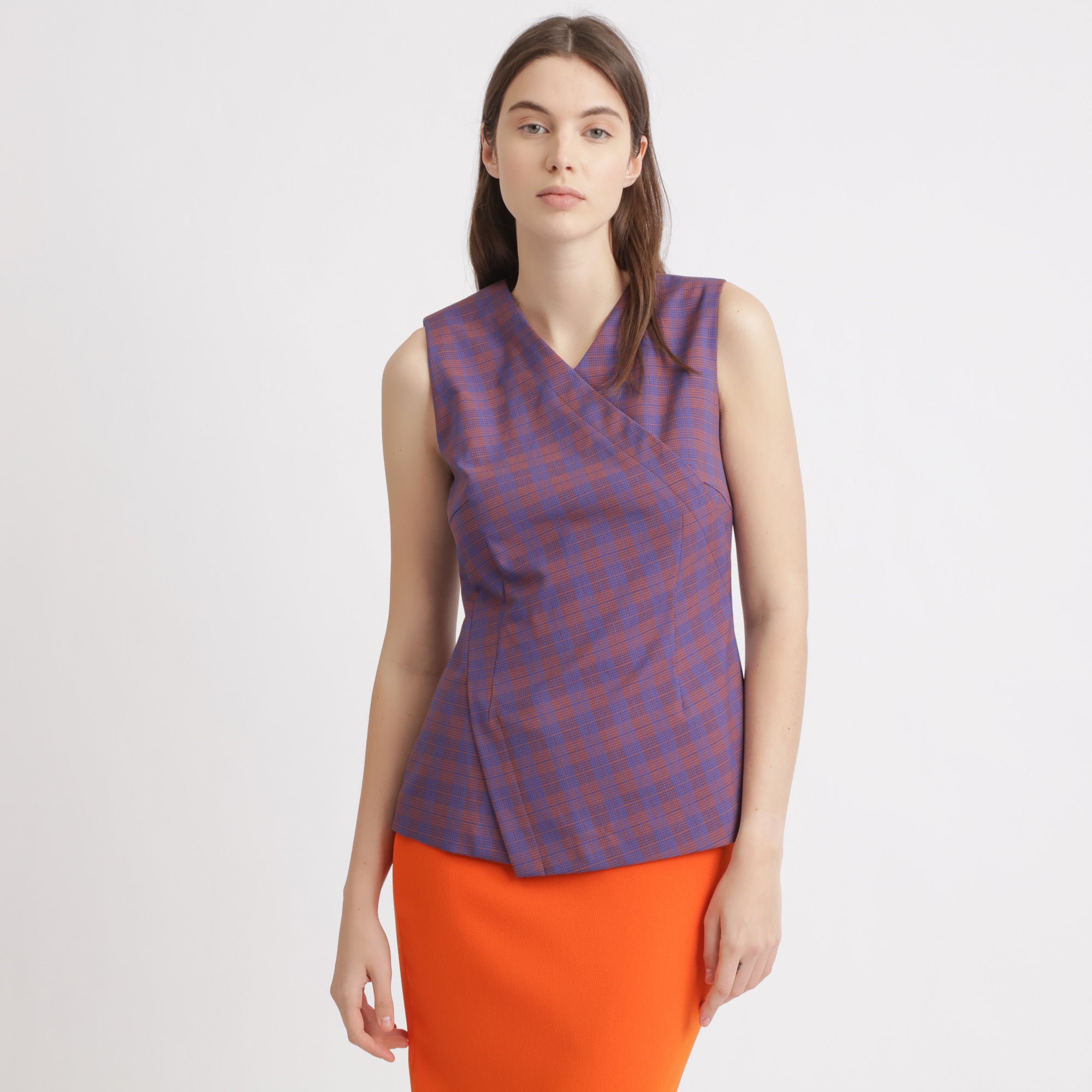 BOSS - blusa Irmala - cotone - multicolore