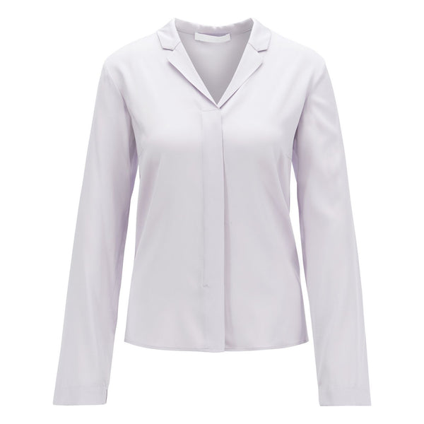 BOSS - Blusa Bivana - seta - viola chiaro