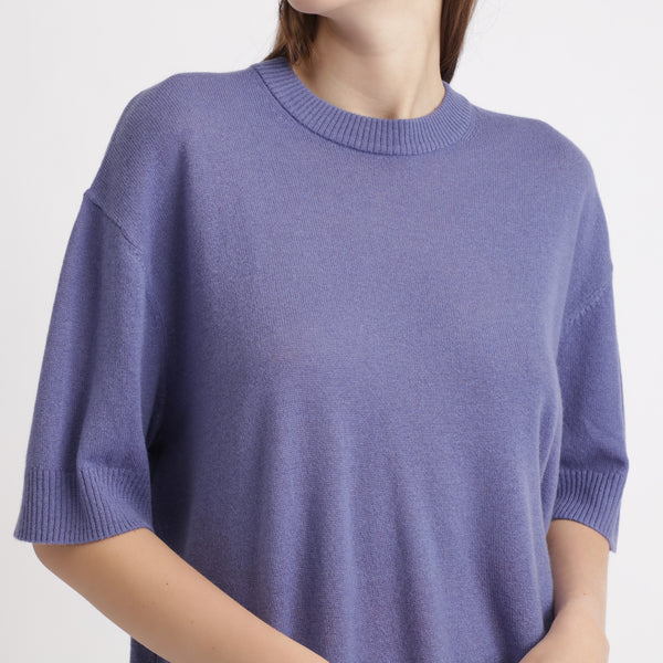 BOSS - Maglia Wiolah - viola scuro