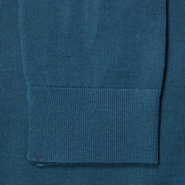 BOSS - Cardigan Fovetexa - 100% lana vergine - blu