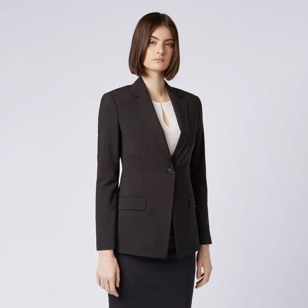 BOSS - Blazer Janera - lana vergine - nero