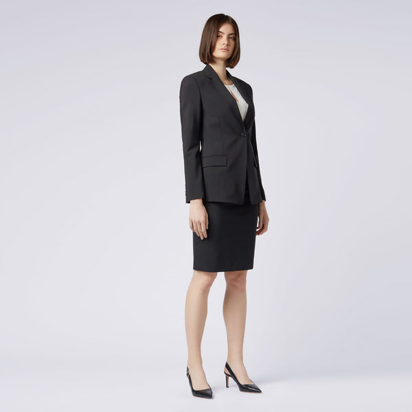 BOSS - Blazer Janera - lana vergine - nero