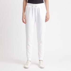 BOSS - Pantaloni Techill - cotone - bianco