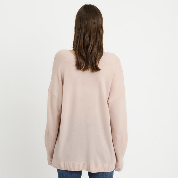 BOSS - Maglia Wizana - 100% cashmere - rosa