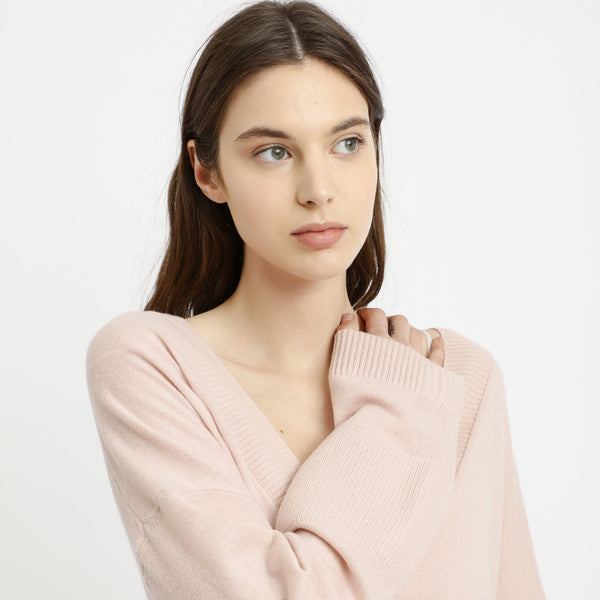 BOSS - Maglia Wizana - 100% cashmere - rosa