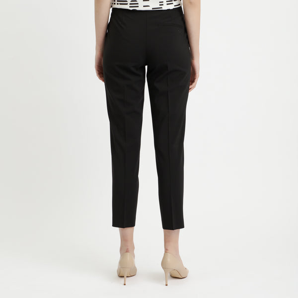 BOSS - Pantaloni da abito Tinkana - lana vergine - nero