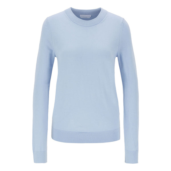BOSS - Maglia Fegan - 100% lana vergine - turchese