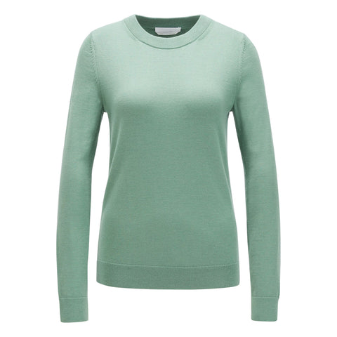 BOSS - Maglia Fegan - 100% lana vergine - verde chiaro