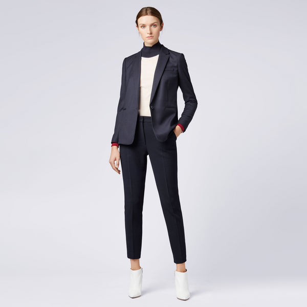BOSS - Blazer Janufa - lana vergine - blu scuro