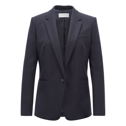 BOSS - Blazer Janufa - lana vergine - blu scuro