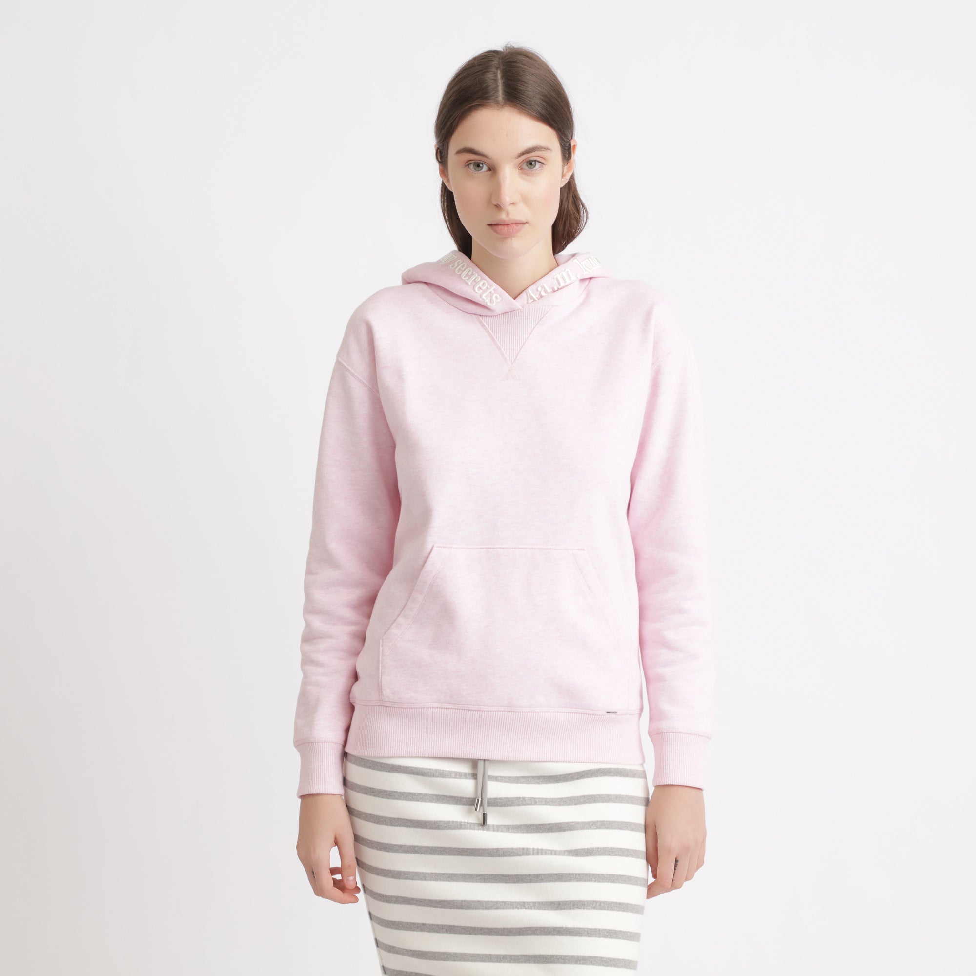 BOSS - Felpa Teknows - cotone - rosa