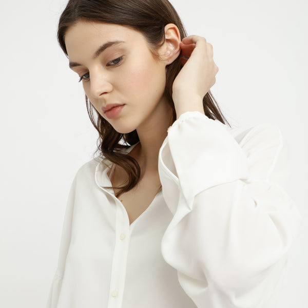 BOSS - Blusa Baleso - bianco