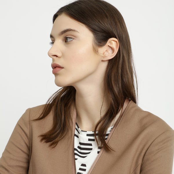 BOSS - Blazer Jasenna - lana vergine - ruggine e rame