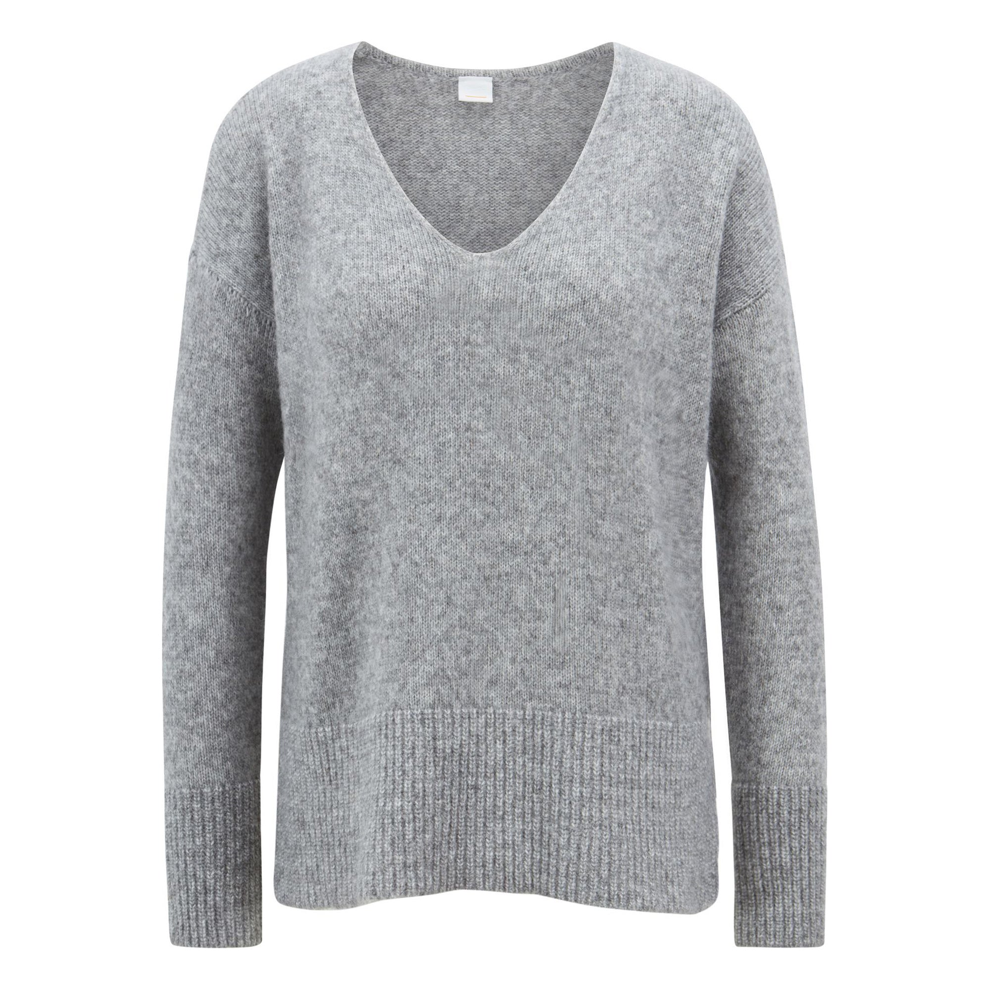 BOSS - Maglia Ilallon - grigio