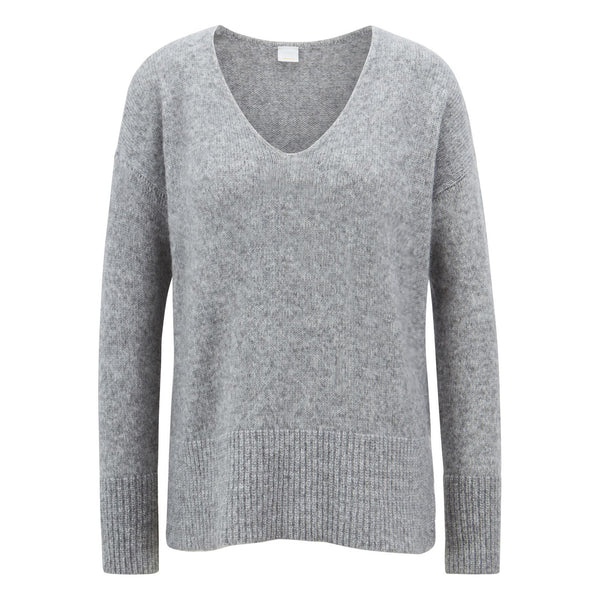BOSS - Maglia Ilallon - grigio