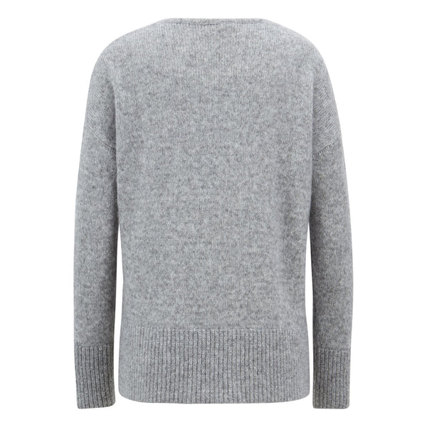 BOSS - Maglia Ilallon - grigio