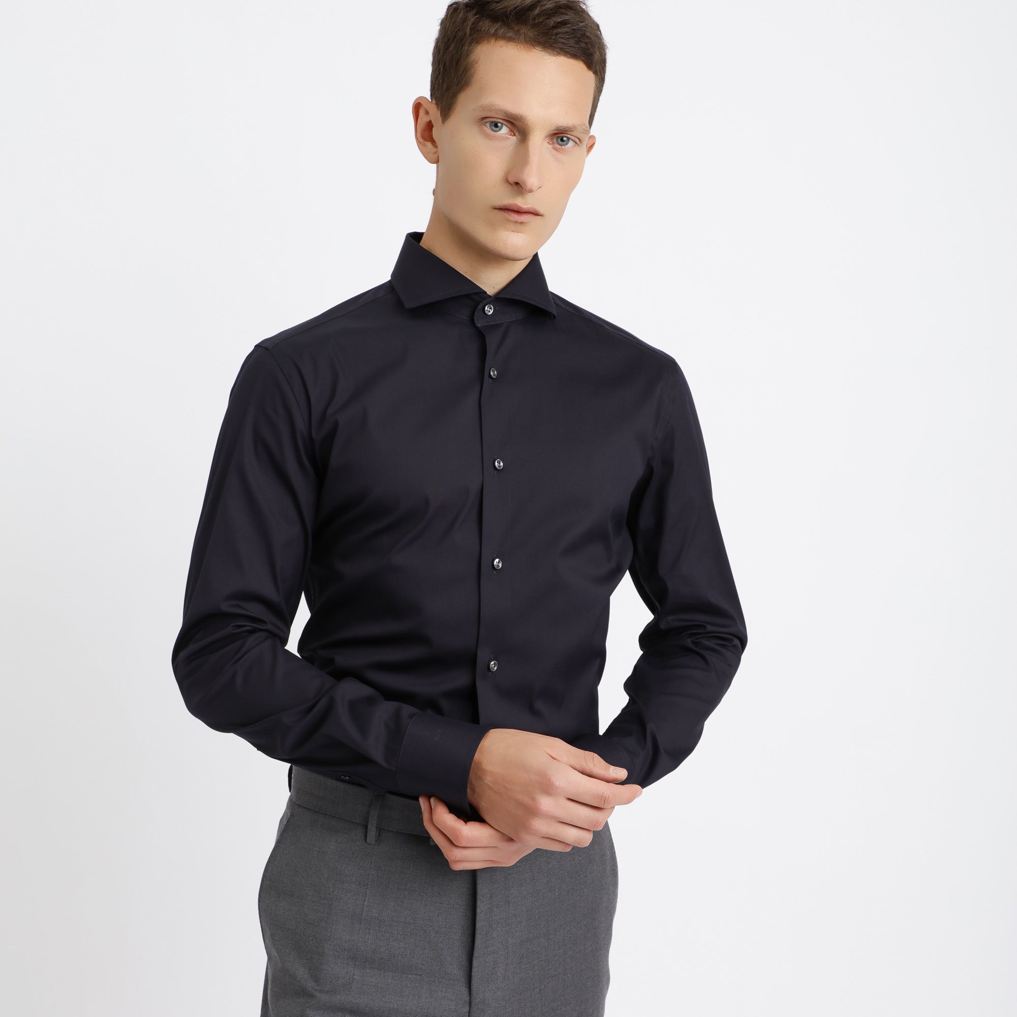 BOSS - Camicia Christo - slim fit - navy