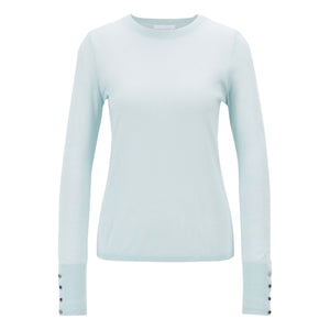 BOSS - Maglia Frankie - 100% lana vergine - azzurro