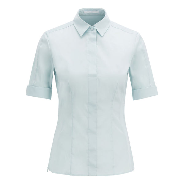 BOSS - Blusa Bashini - blu pallido