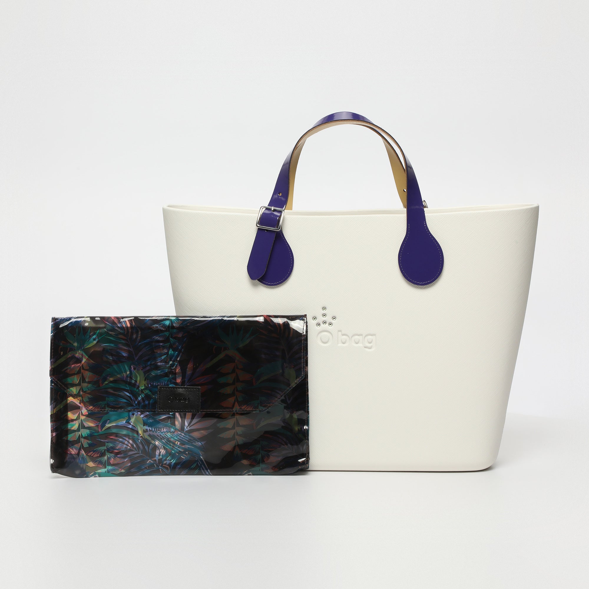 Borsa O Bag Urban - bianco e viola