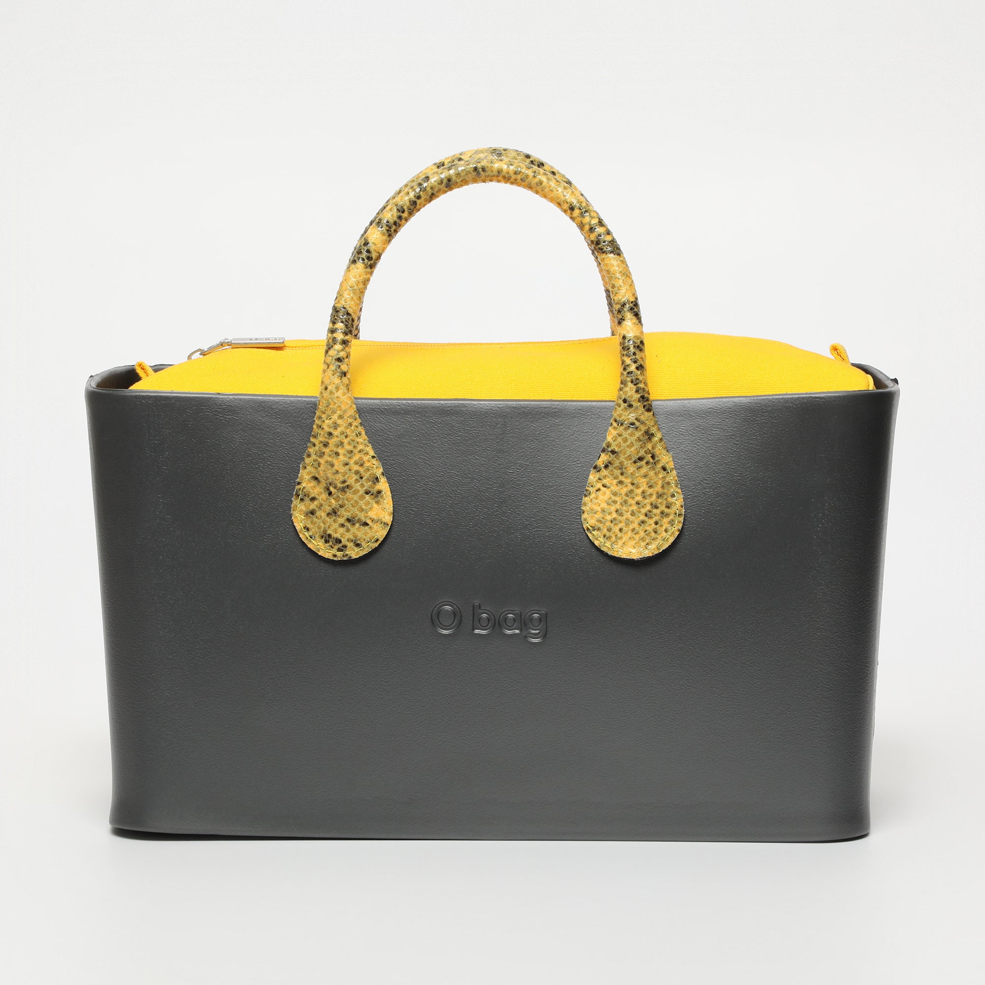Borsa O City - grigio e giallo