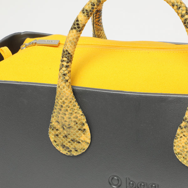 Borsa O City - grigio e giallo