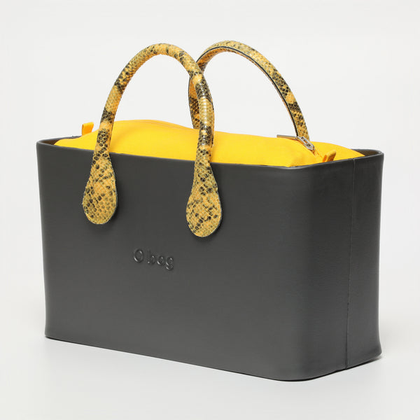 Borsa O City - grigio e giallo