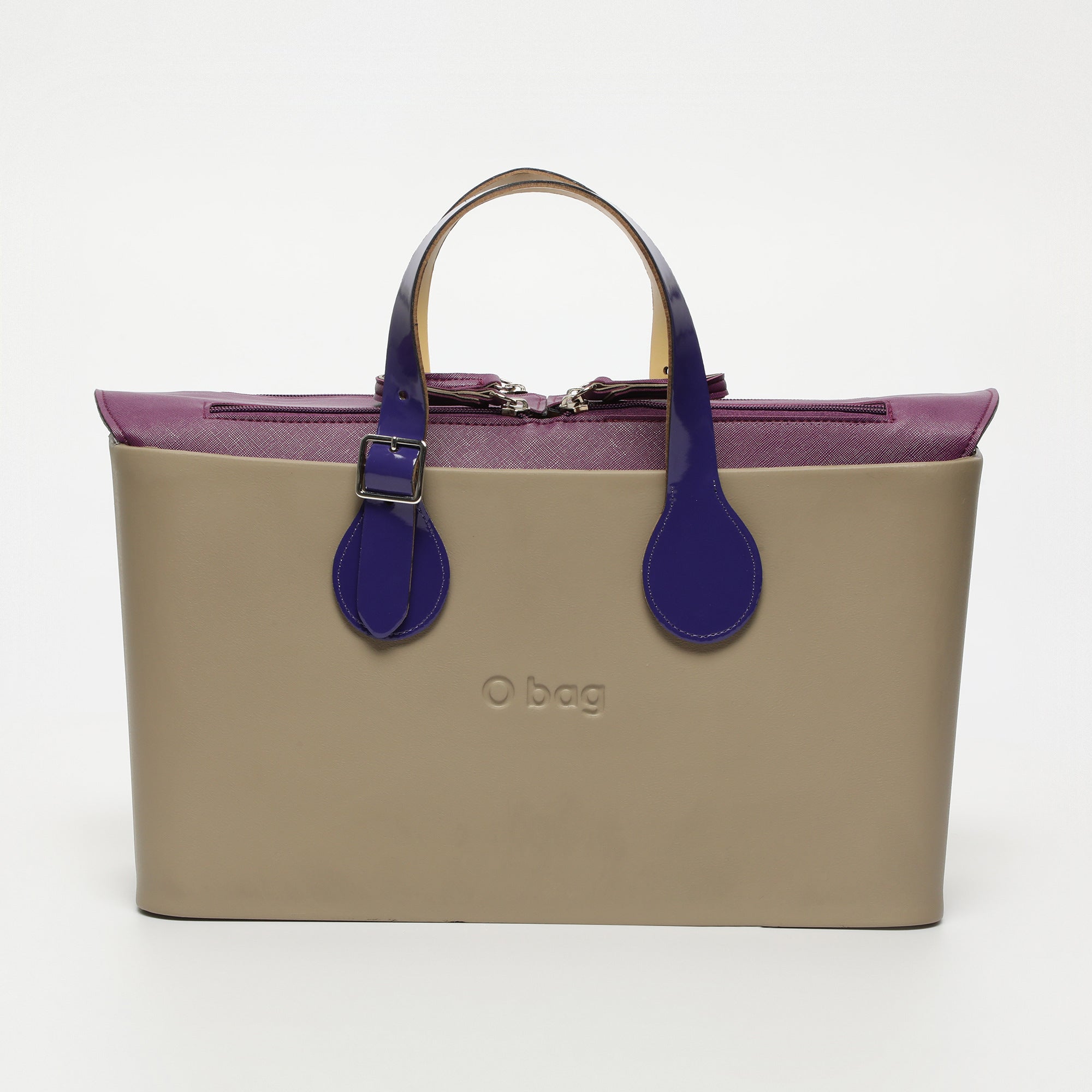 Borsa O City - taupe e viola