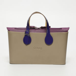 Borsa O City - taupe e viola
