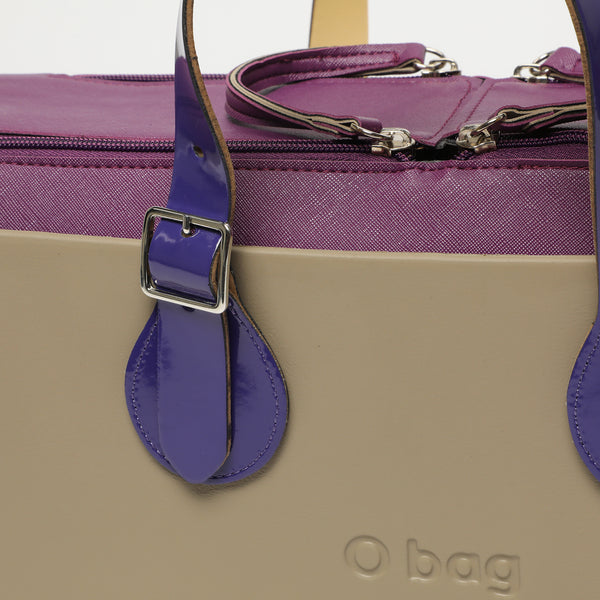Borsa O City - taupe e viola