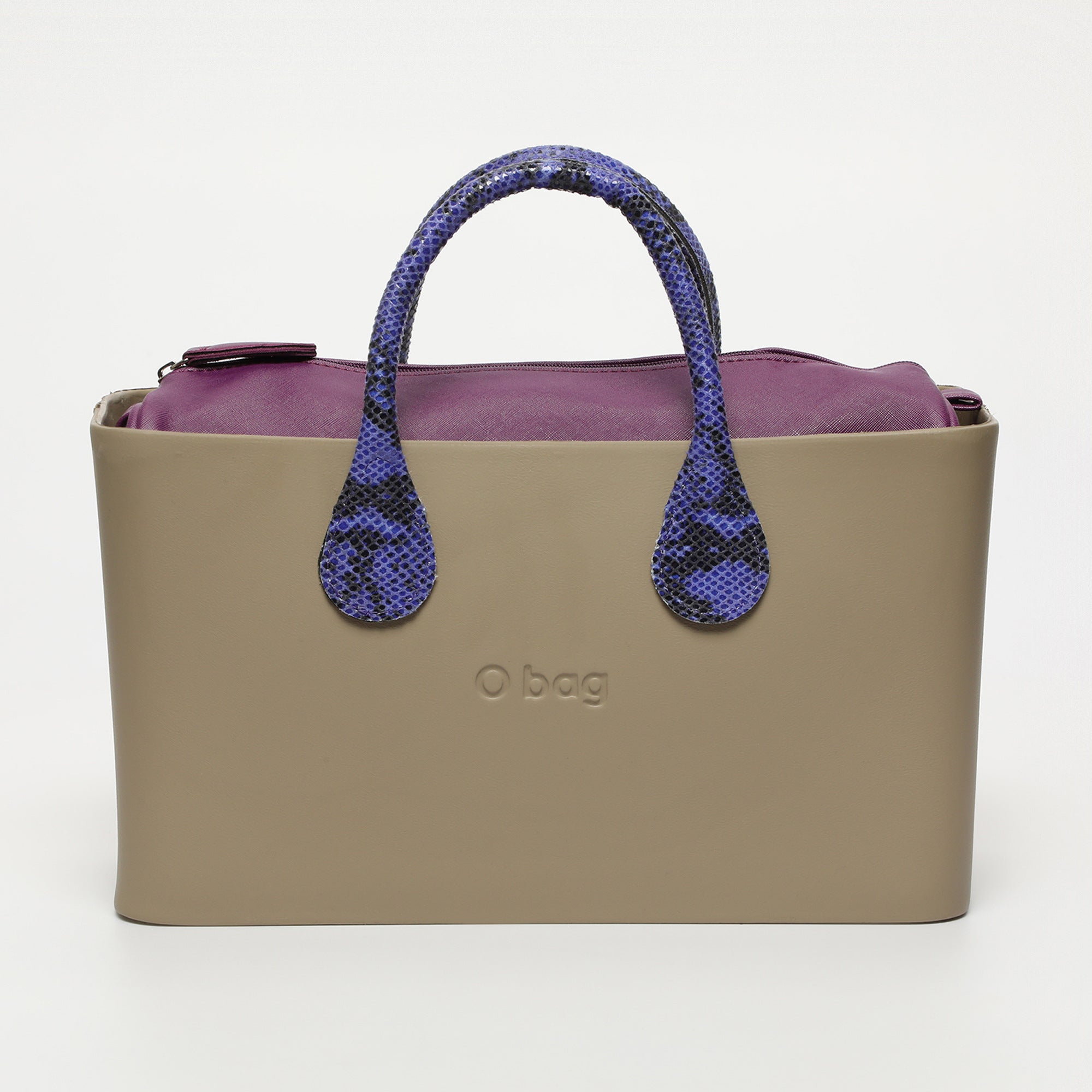 Borsa O City - taupe e viola
